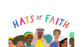 An illustration of people from different cultures and faiths chatting.