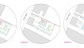 Architectural drawings of the proposed layouts for a new Arts Space off Leith Walk, Edinburgh