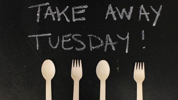 Take Away Tuesday with recyclable forks and spoons
