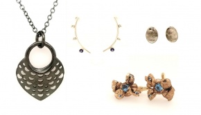 Various pieces of jewllery, including earrings and necklaces