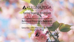 Poster with the dates for the Kuluna Yoga Workshop